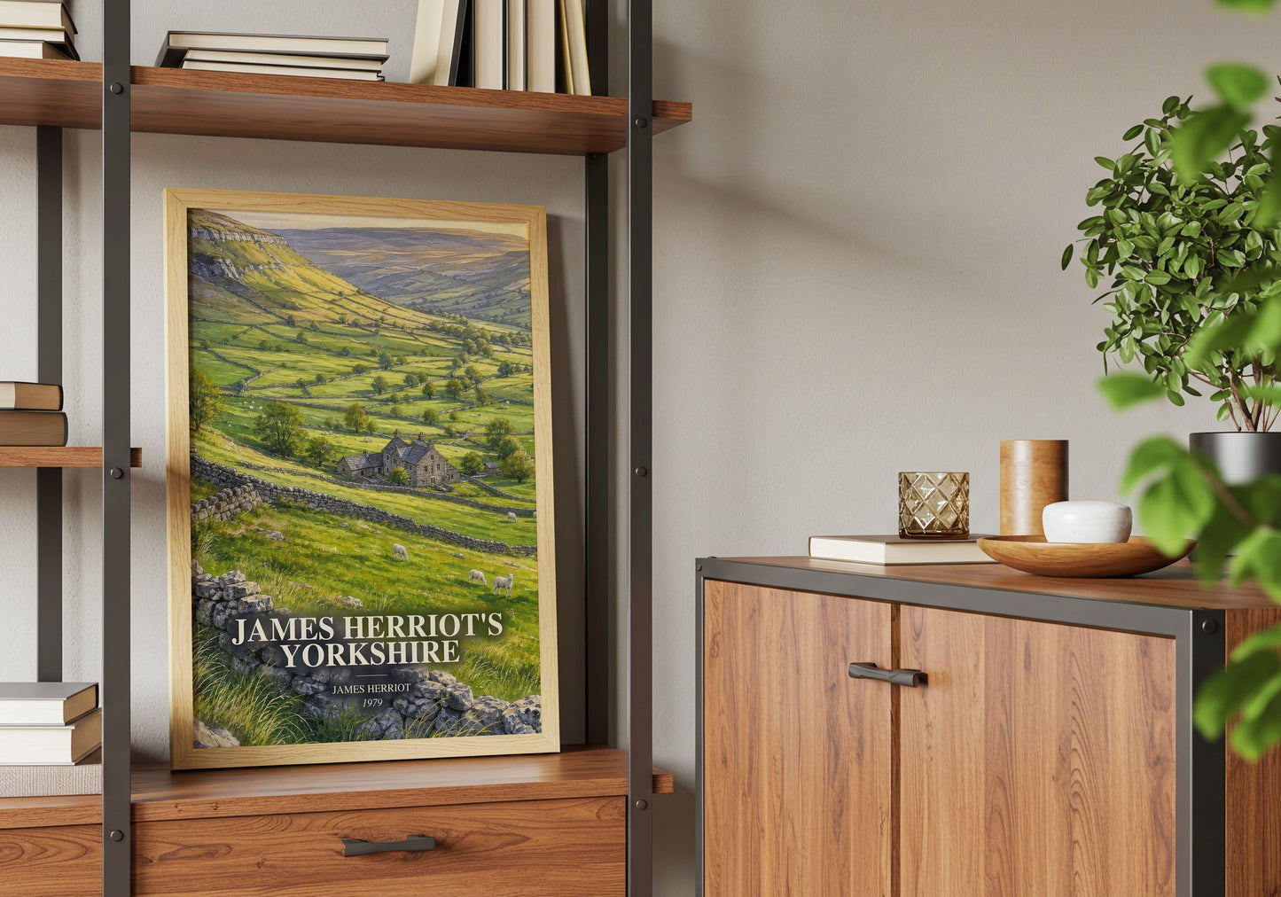 James Herriot'S Yorkshire book watercolour illustration paper finish options – matte satin gloss