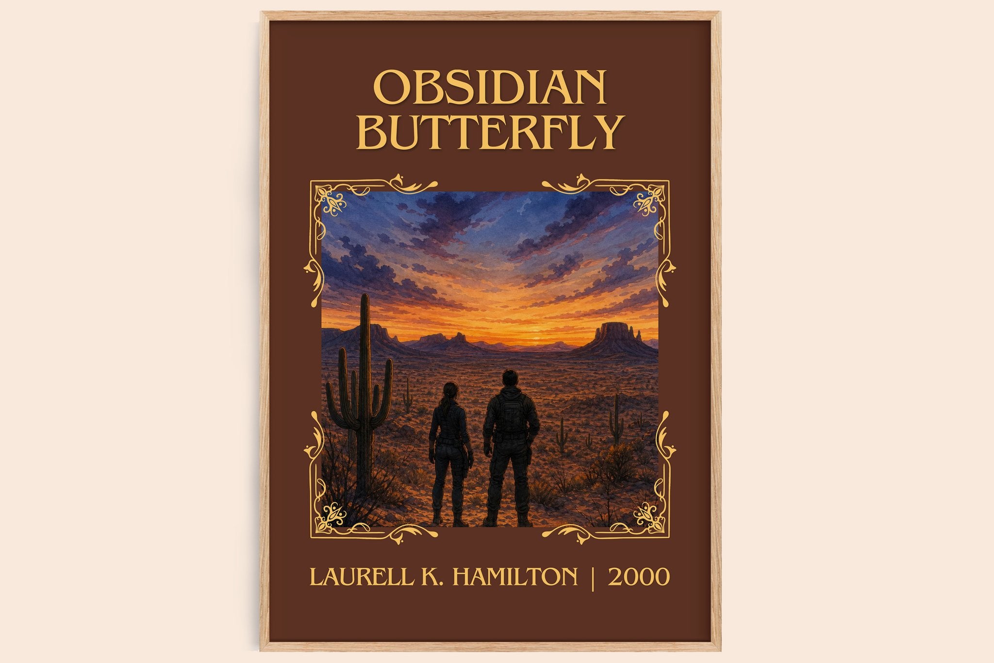 Obsidian Butterfly Classic Book Art Print by Laurell K. Hamilton