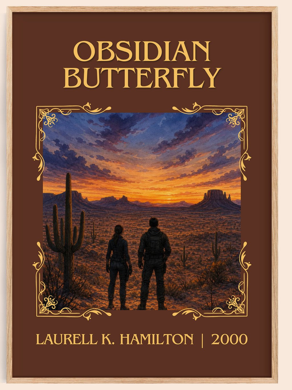 Obsidian Butterfly Classic Book Art Print by Laurell K. Hamilton – book poster