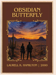 Obsidian Butterfly Classic Book Art Print by Laurell K. Hamilton – book poster