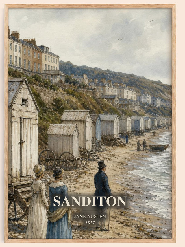 Sanditon Book Watercolour Illustration by Jane Austen
