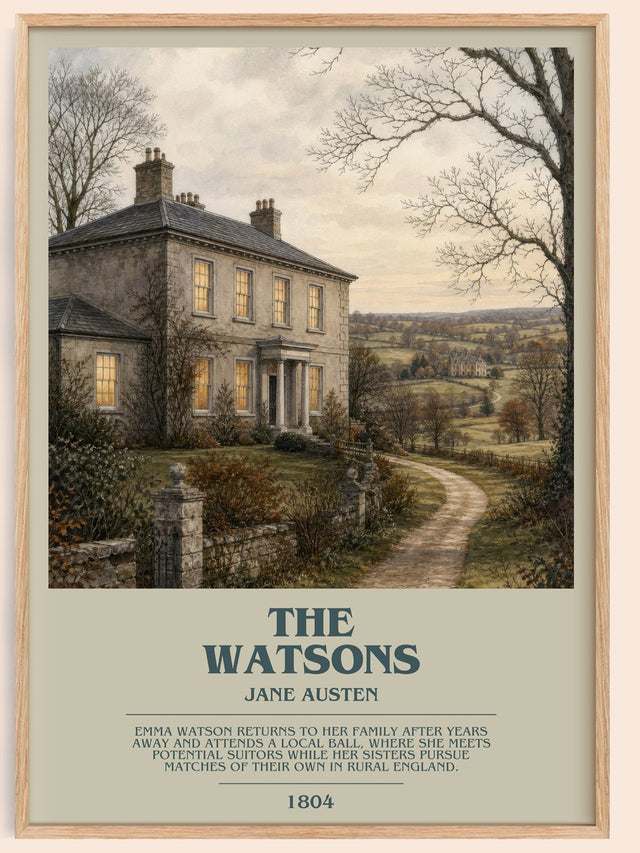 The Watsons Bookish Wall Art by Jane Austen