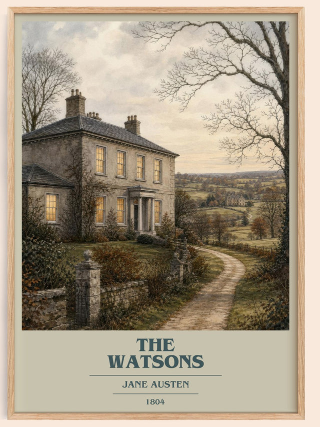 The Watsons Book Cover Poster by Jane Austen