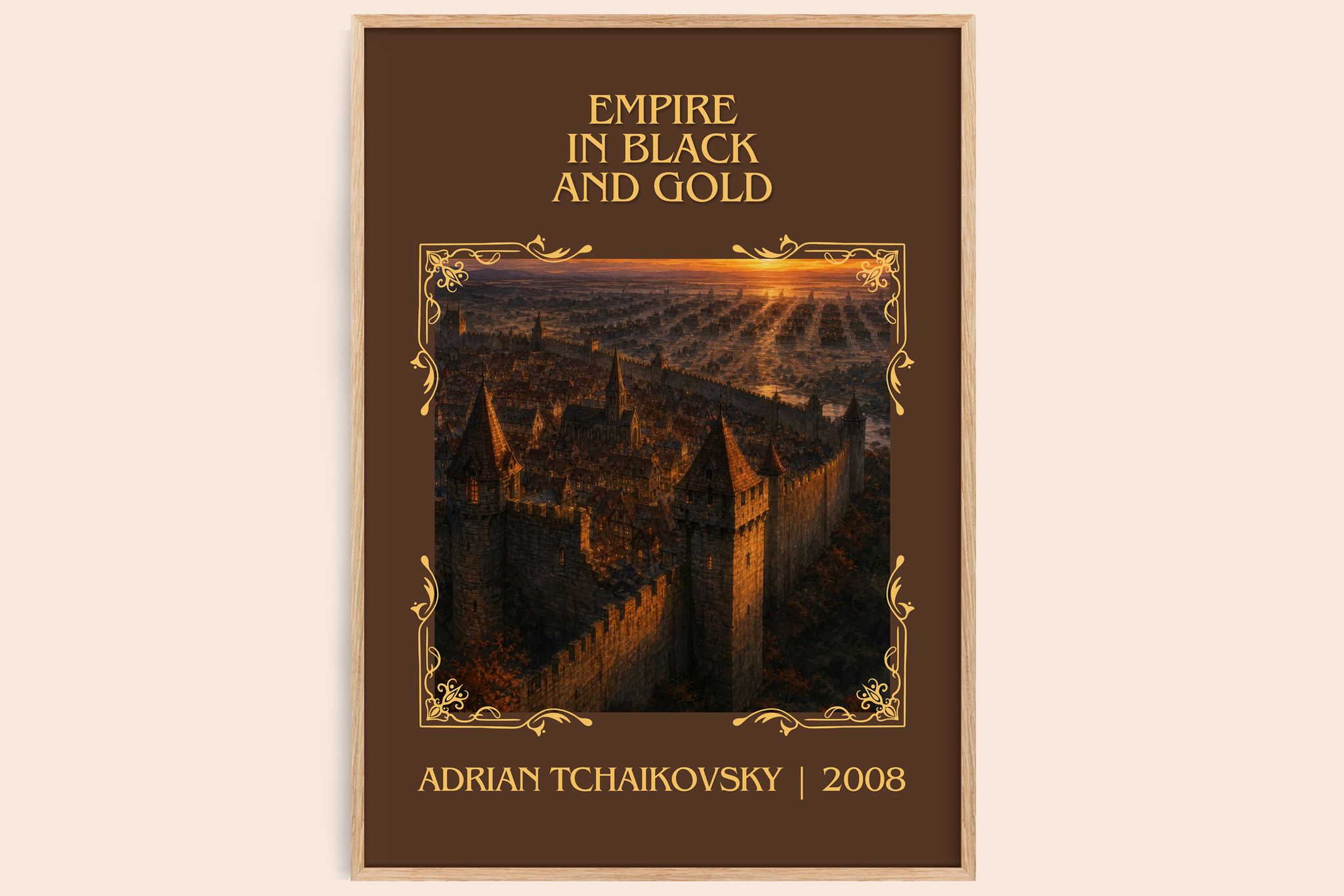 Empire in Black and Gold Classic Book Art Print by Adrian Tchaikovsky