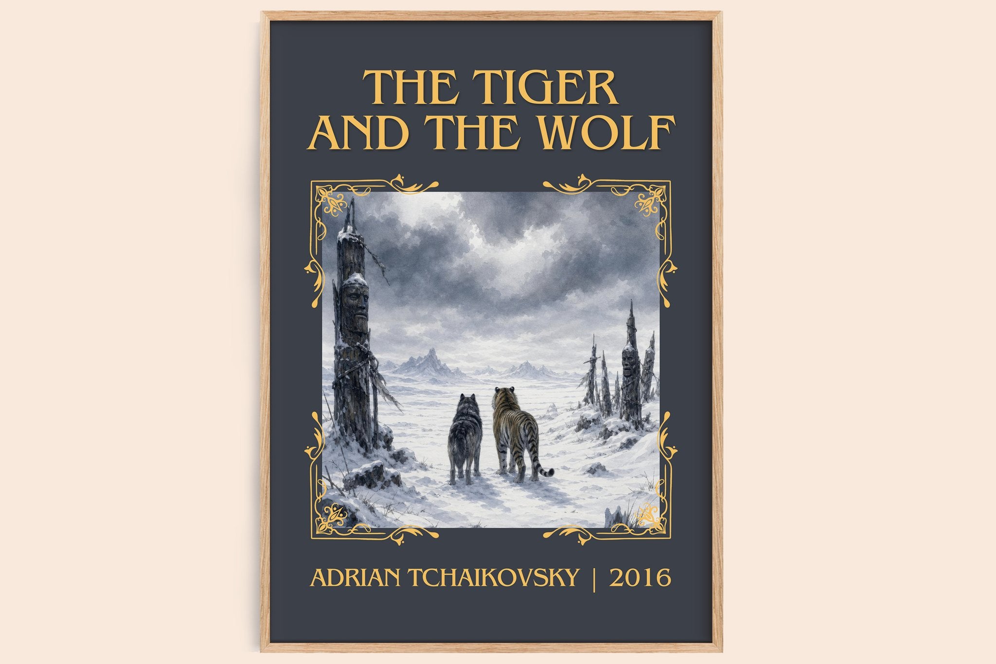 The Tiger and the Wolf Classic Book Art Print by Adrian Tchaikovsky