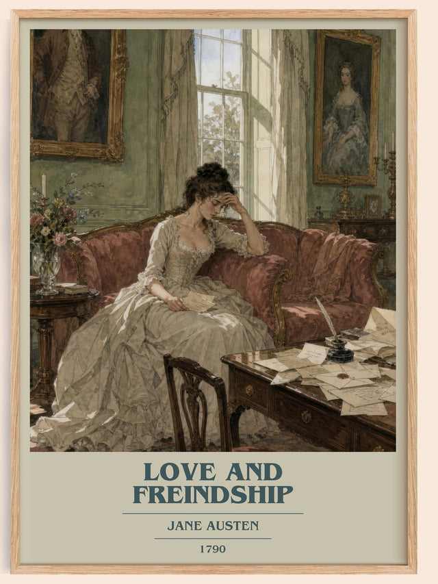Love And Freindship Book Cover Poster by Jane Austen