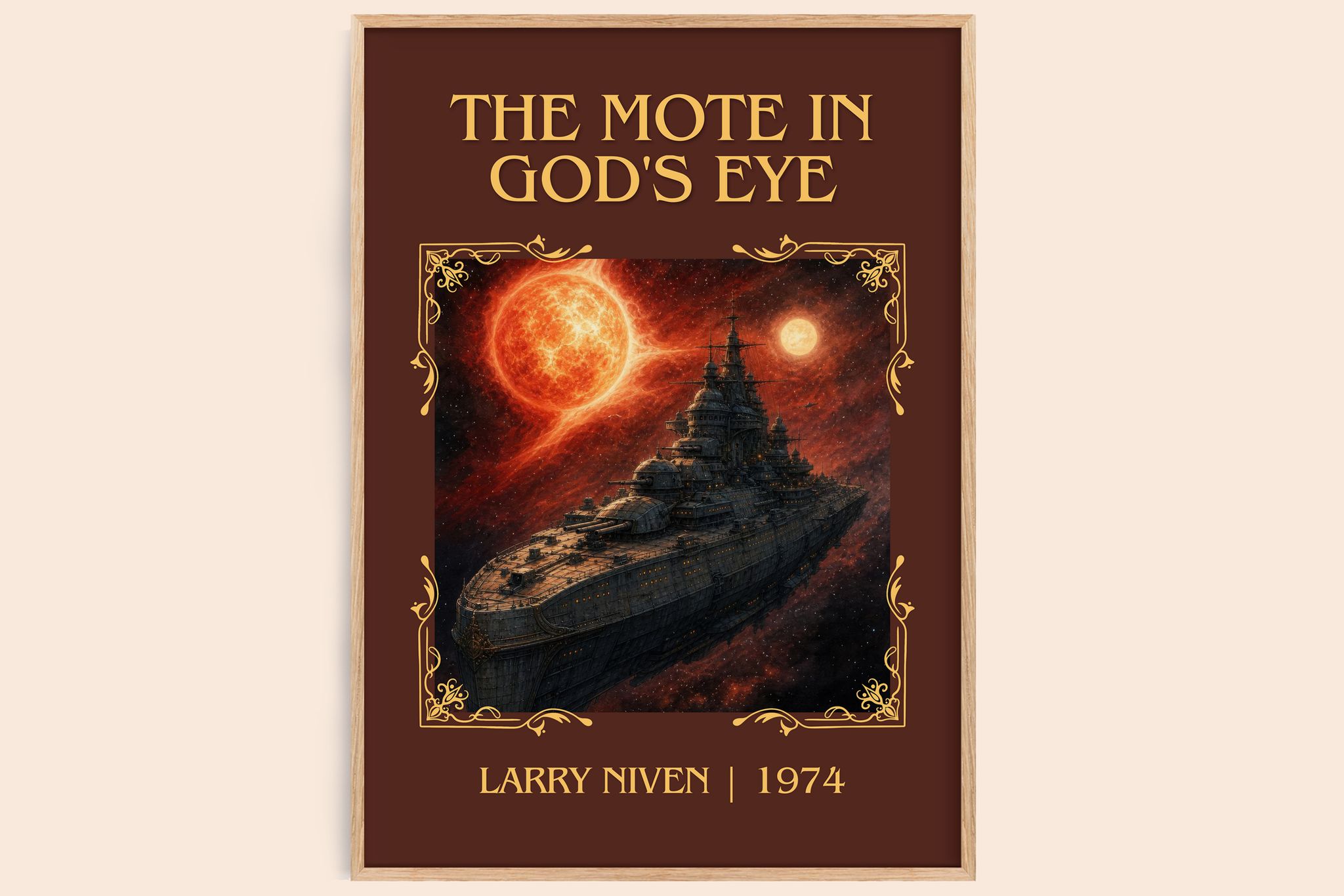 The Mote in God's Eye Classic Book Art Print by Larry Niven