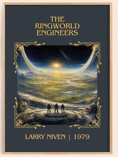 The Ringworld Engineers Classic Book Art Print by Larry Niven – book poster