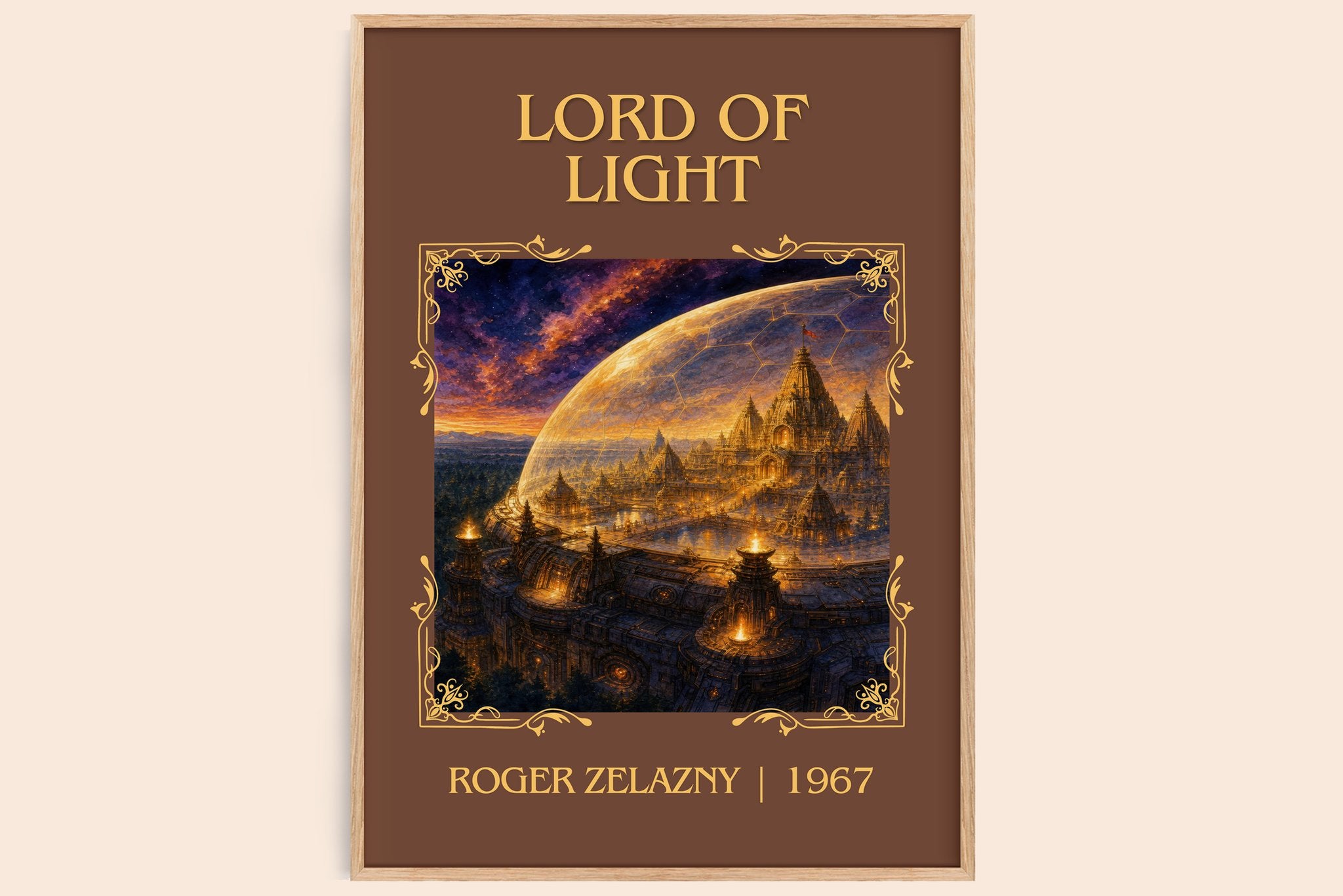 Lord of Light Classic Book Art Print by Roger Zelazny