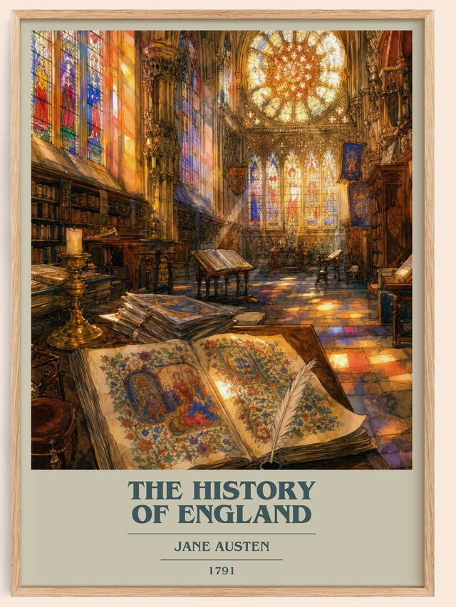 The History Of England Book Cover Poster by Jane Austen