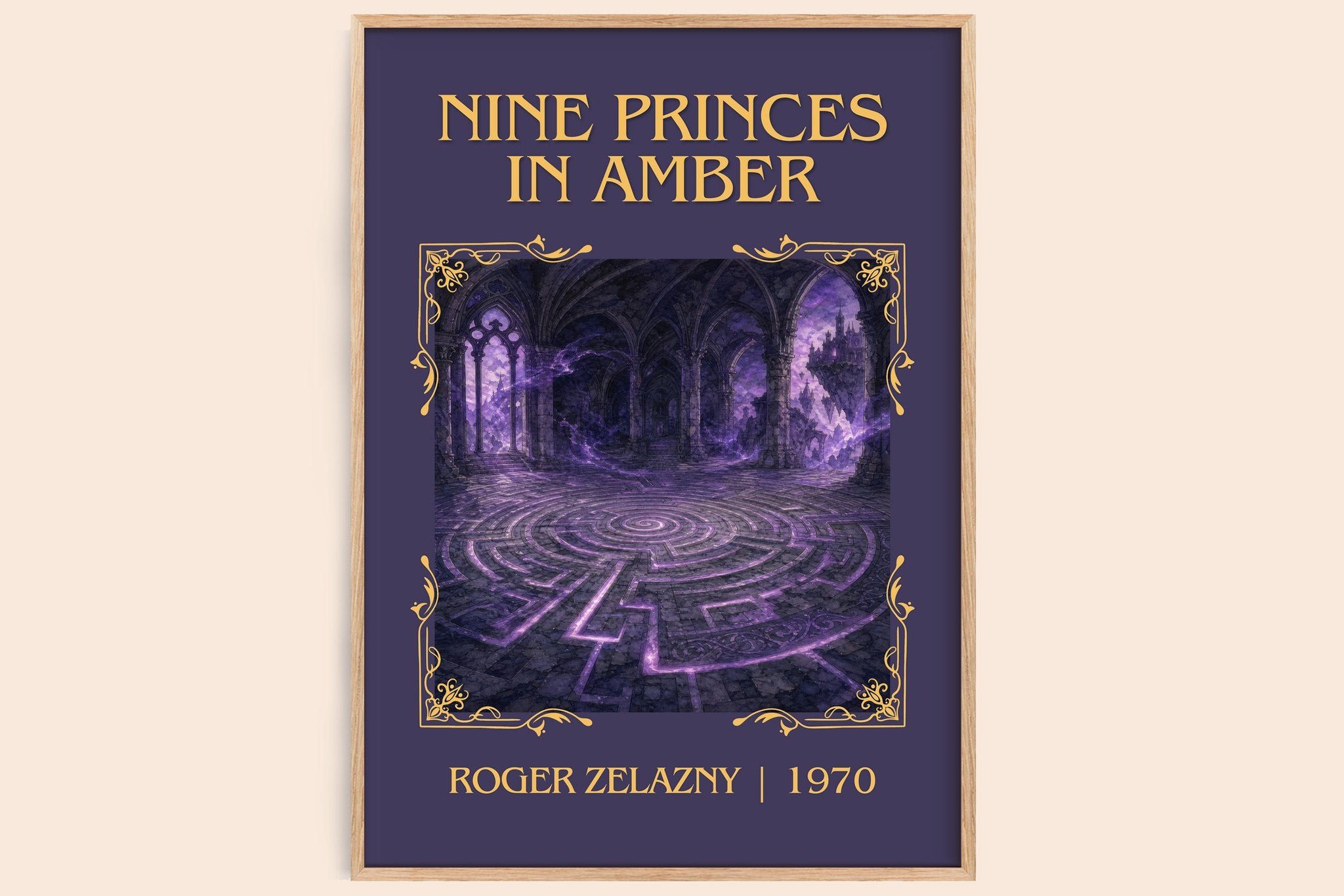 Nine Princes in Amber Classic Book Art Print by Roger Zelazny
