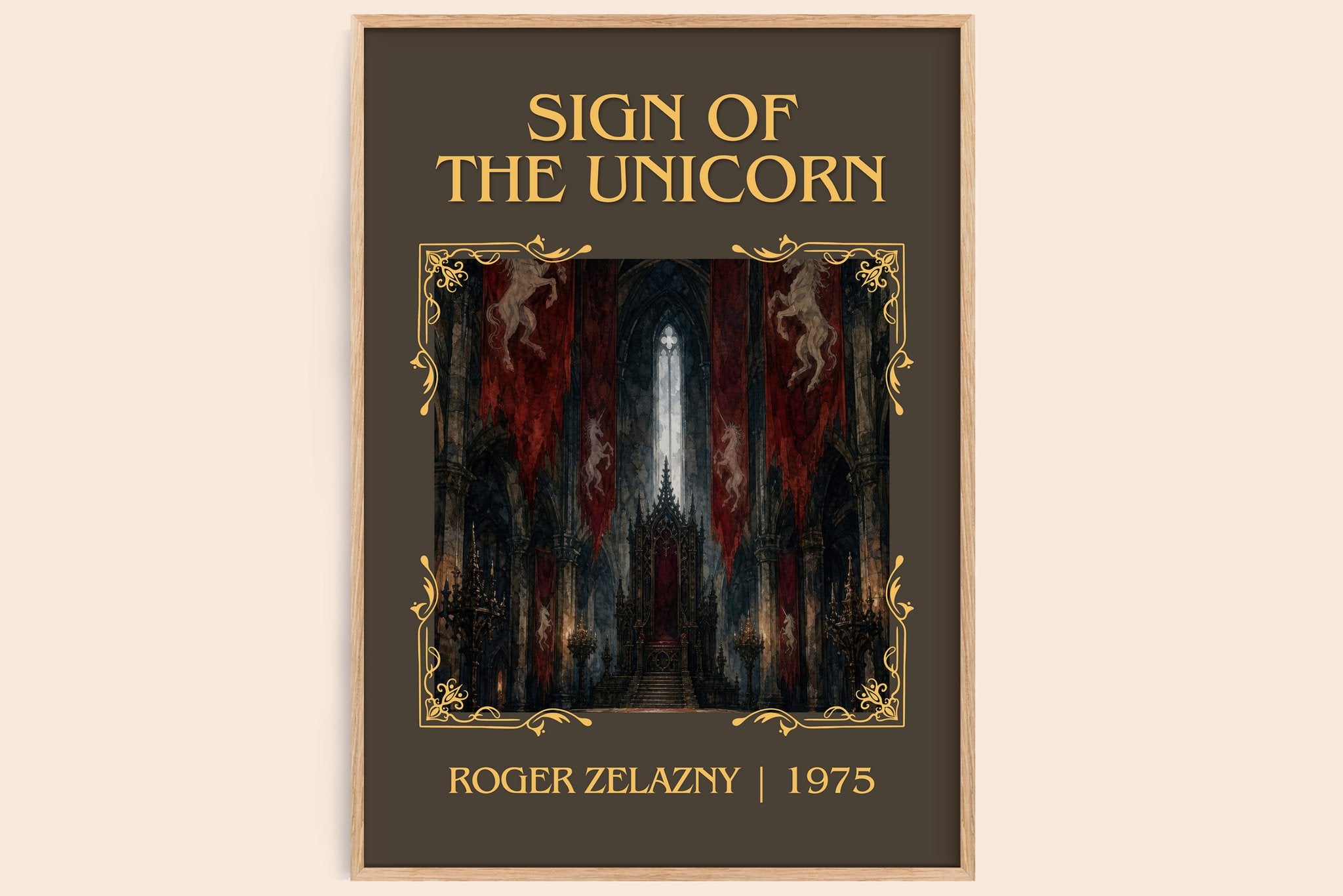 Sign of the Unicorn Classic Book Art Print by Roger Zelazny