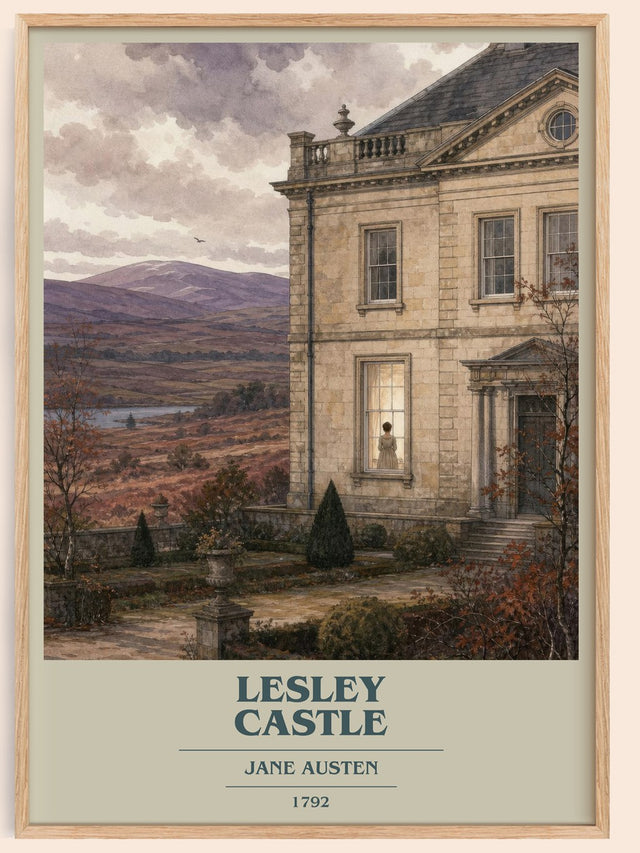 Lesley Castle Book Cover Poster by Jane Austen