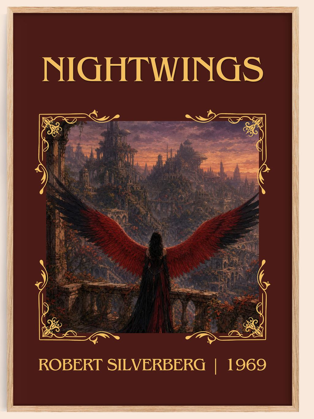Nightwings Classic Book Art Print by Robert Silverberg – book poster