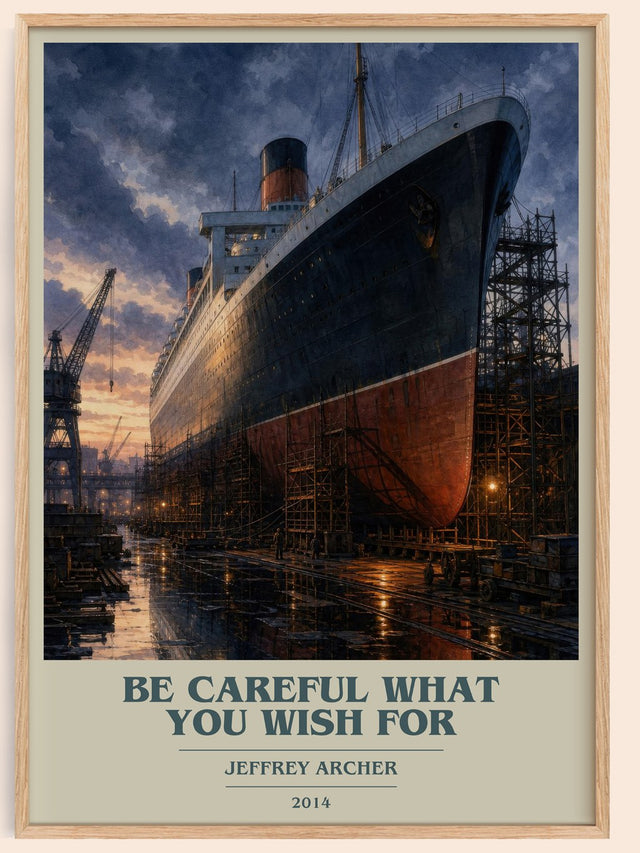 Be Careful What You Wish For Book Cover Poster by Jeffrey Archer