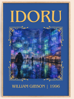 Idoru Classic Book Art Print by William Gibson – book poster