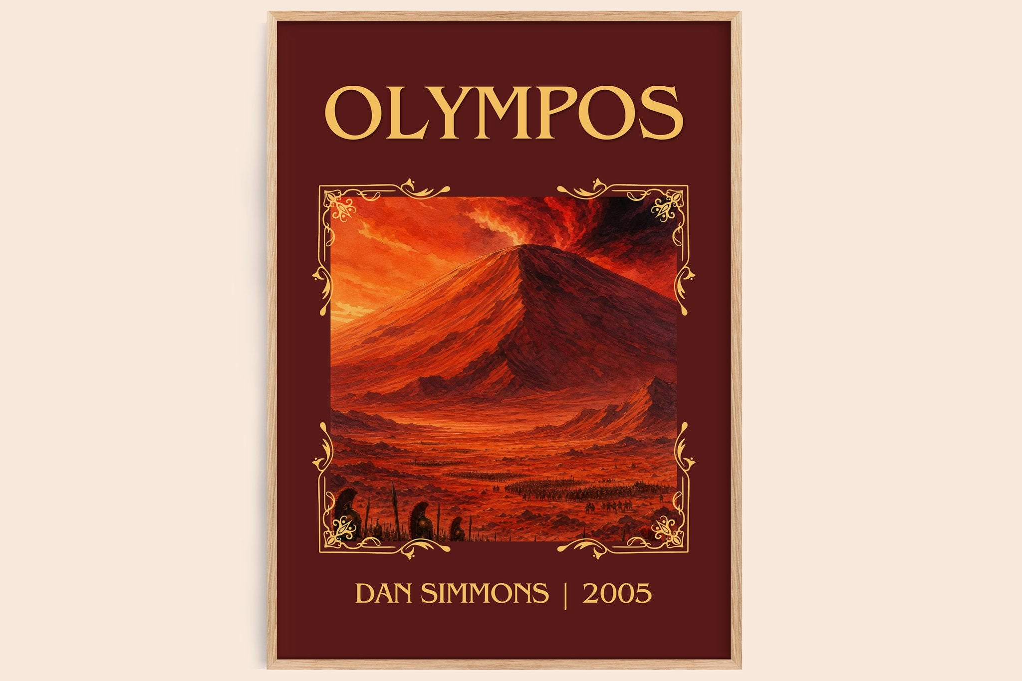 Olympos Classic Book Art Print by Dan Simmons
