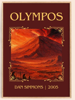 Olympos Classic Book Art Print by Dan Simmons – book poster