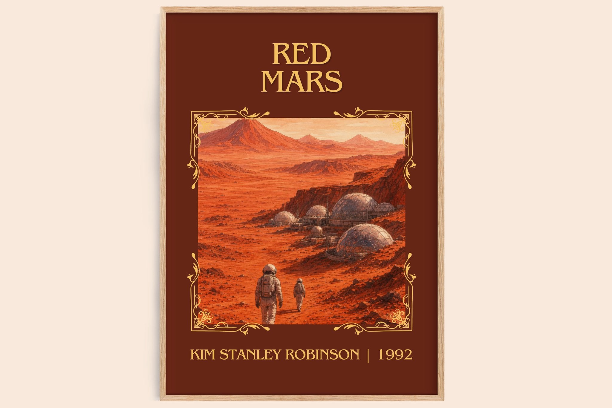 Red Mars Classic Book Art Print by Kim Stanley Robinson