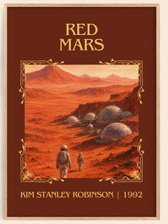 Red Mars Classic Book Art Print by Kim Stanley Robinson – book poster