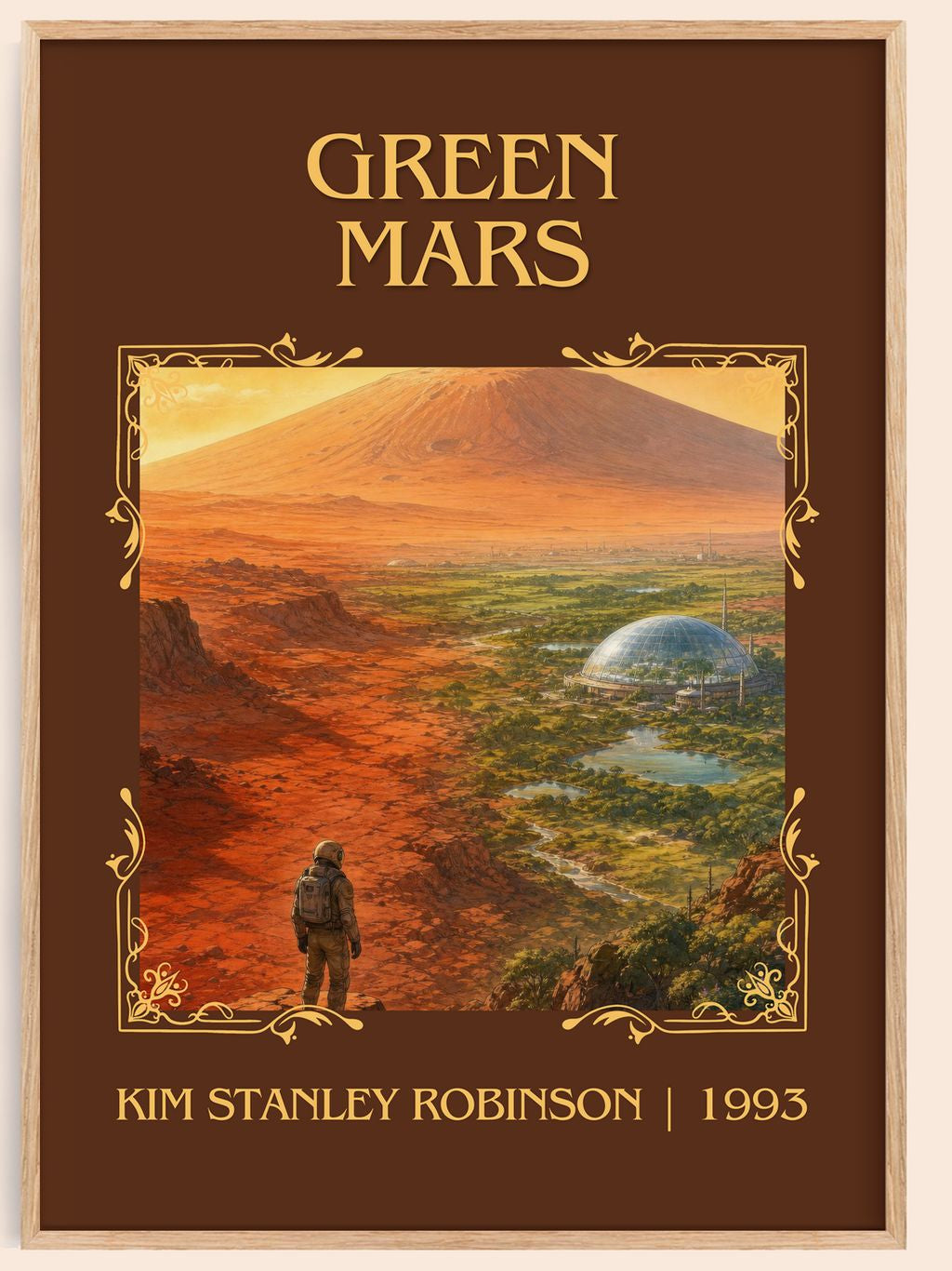 Green Mars Classic Book Art Print by Kim Stanley Robinson – book poster