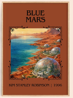 Blue Mars Classic Book Art Print by Kim Stanley Robinson – book poster