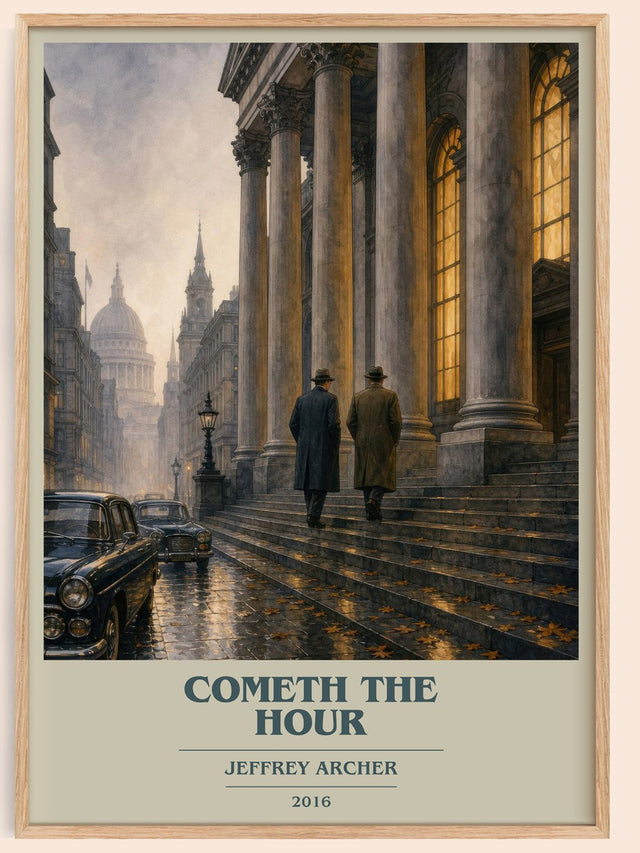 Cometh The Hour Book Cover Poster by Jeffrey Archer