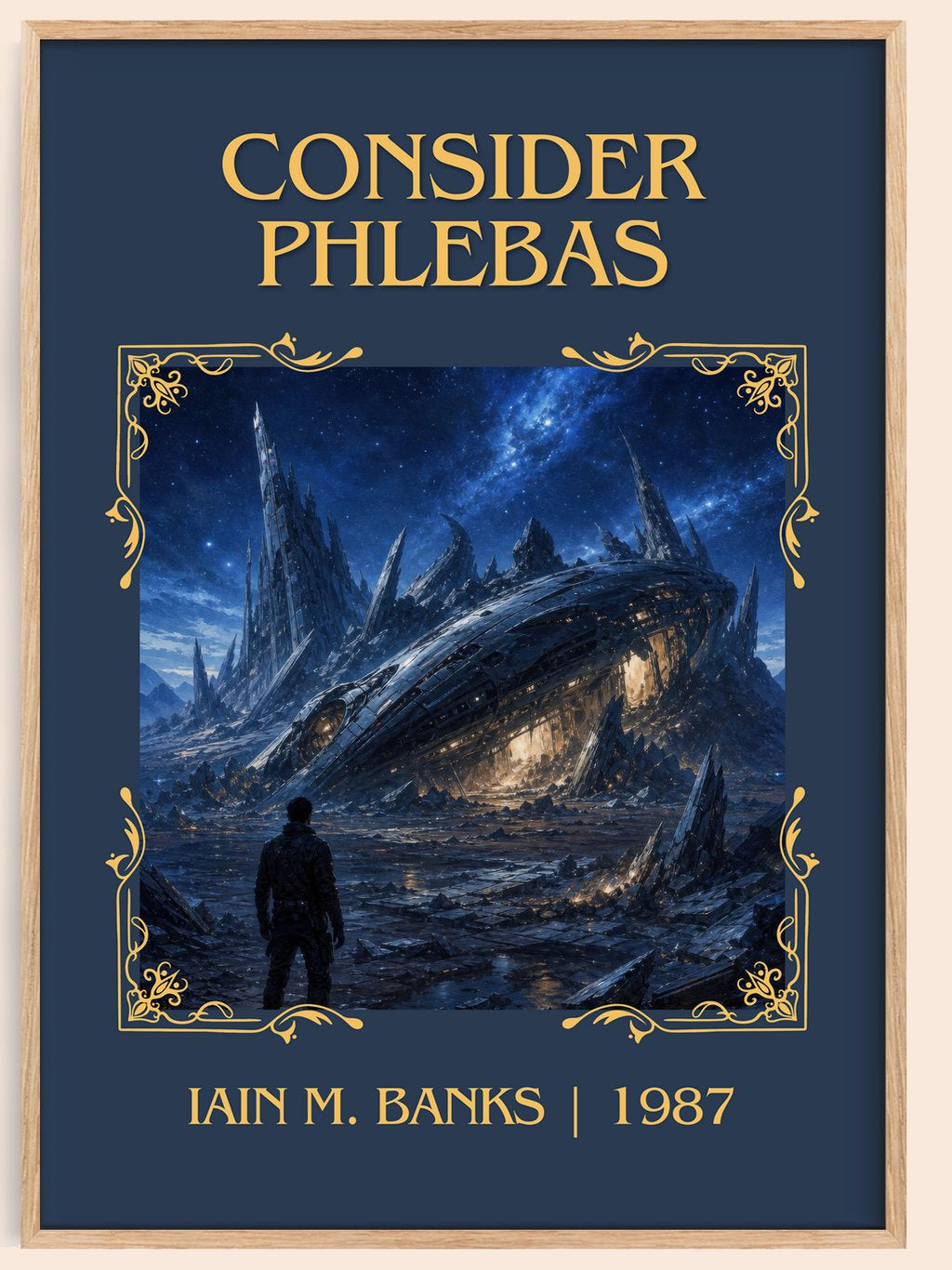 Consider Phlebas Classic Book Art Print by Iain M. Banks – book poster