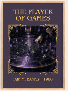 The Player of Games Classic Book Art Print by Iain M. Banks – book poster