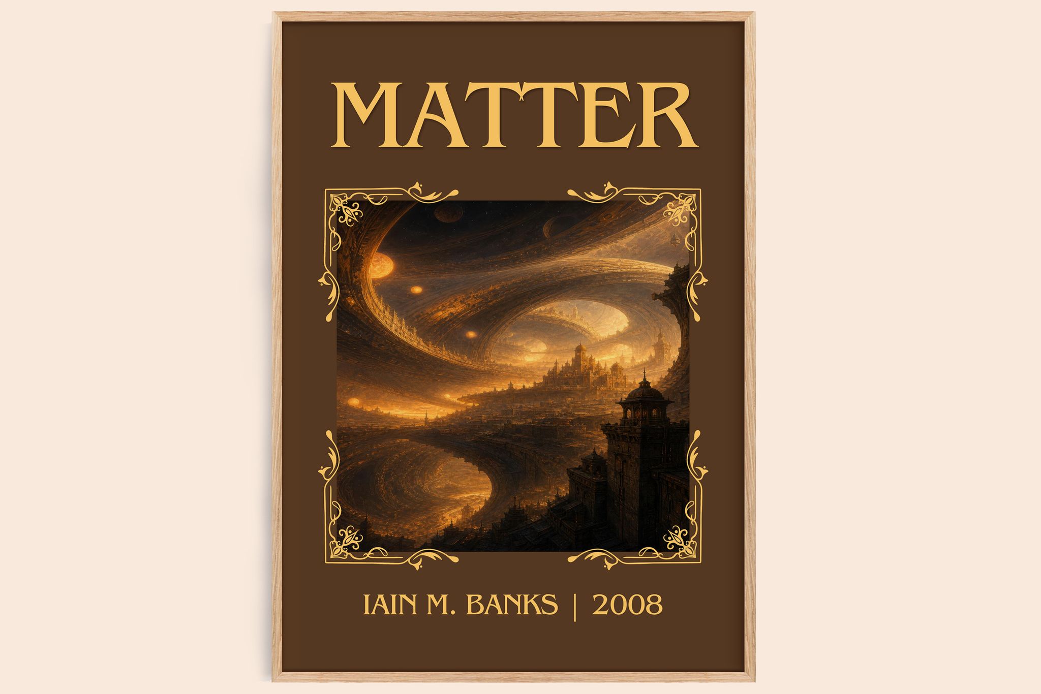 Matter Classic Book Art Print by Iain M. Banks