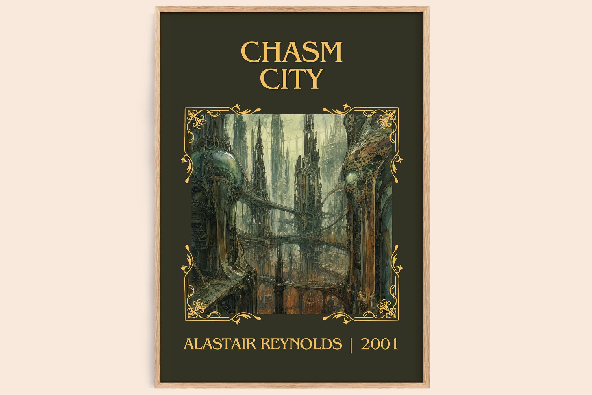 Chasm City Classic Book Art Print by Alastair Reynolds