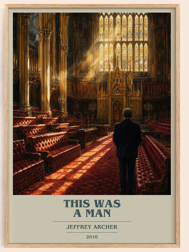 This Was A Man Book Cover Poster by Jeffrey Archer