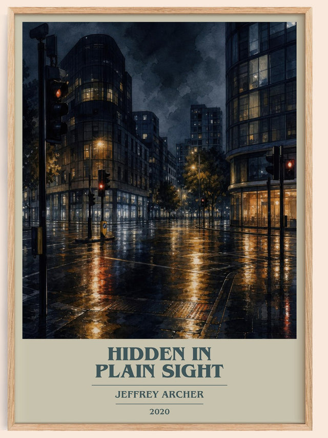 Hidden In Plain Sight Book Cover Poster by Jeffrey Archer