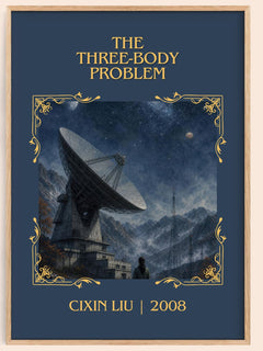 The Three-Body Problem Classic Book Art Print by Cixin Liu – book poster