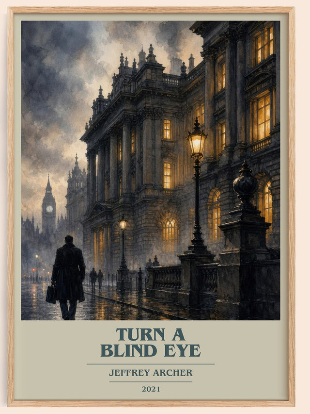 Turn A Blind Eye Book Cover Poster by Jeffrey Archer