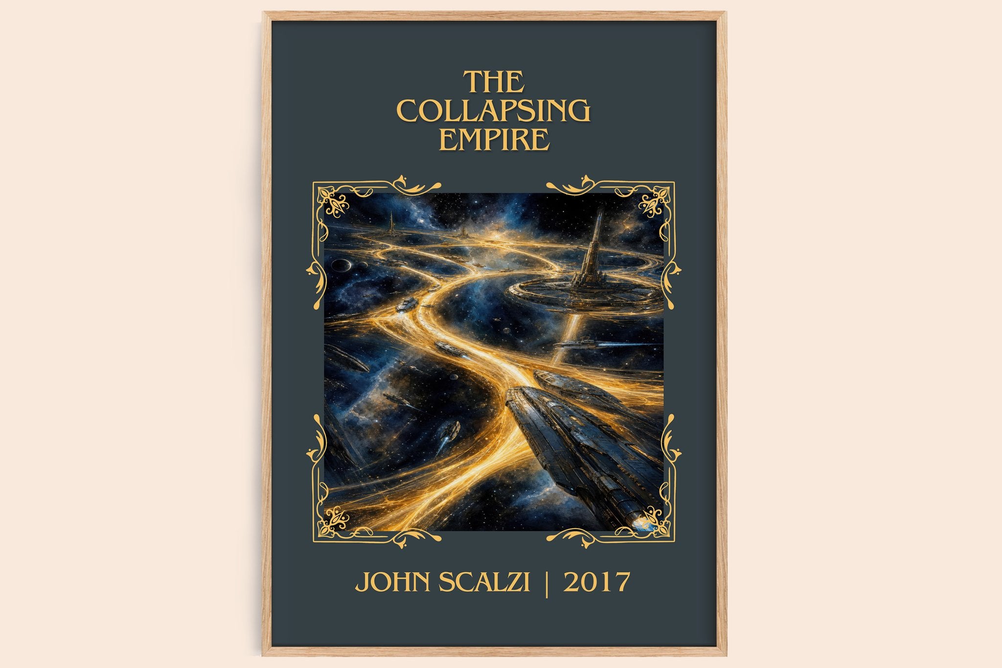 The Collapsing Empire Classic Book Art Print by John Scalzi