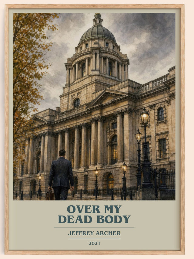 Over My Dead Body Book Cover Poster by Jeffrey Archer