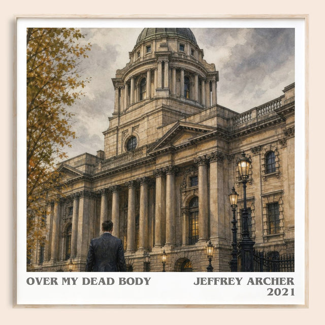 Over My Dead Body Literary Art Print by Jeffrey Archer