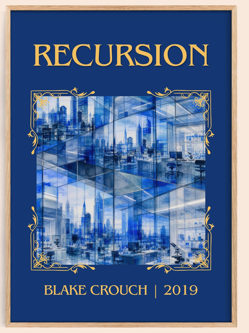 Recursion Classic Book Art Print by Blake Crouch – book poster