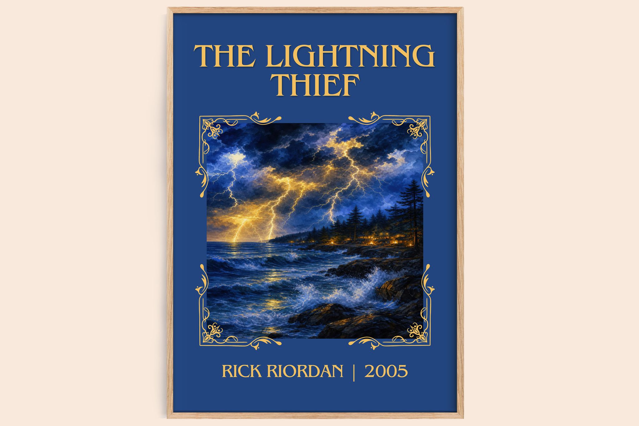 The Lightning Thief Classic Book Art Print by Rick Riordan