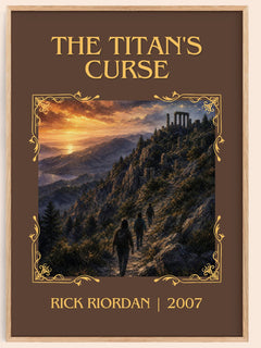 The Titan's Curse Classic Book Art Print by Rick Riordan – book poster