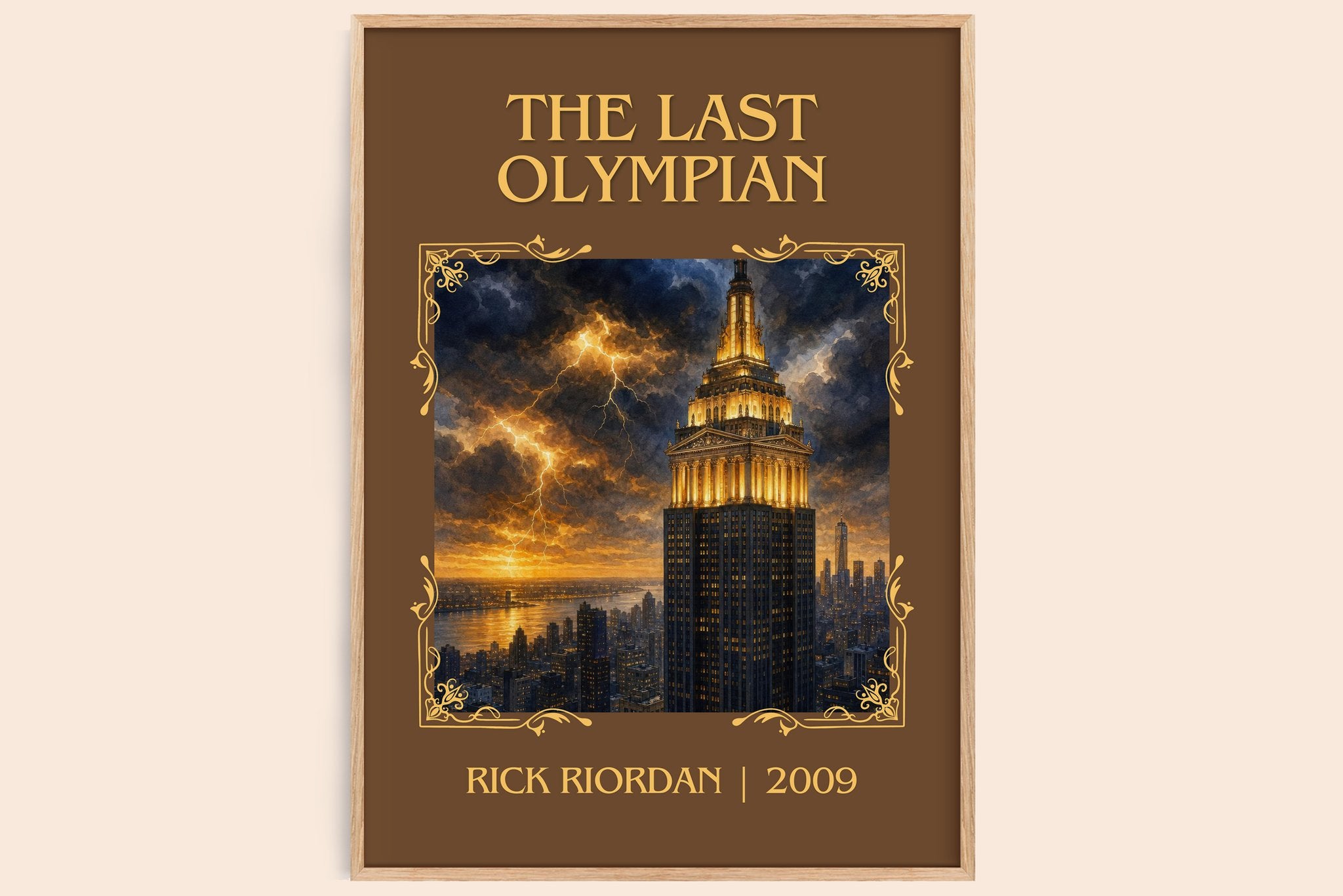 The Last Olympian Classic Book Art Print by Rick Riordan