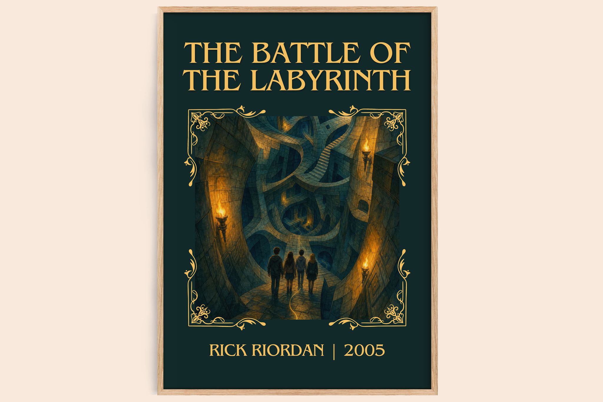 The Battle of the Labyrinth Classic Book Art Print by Rick Riordan