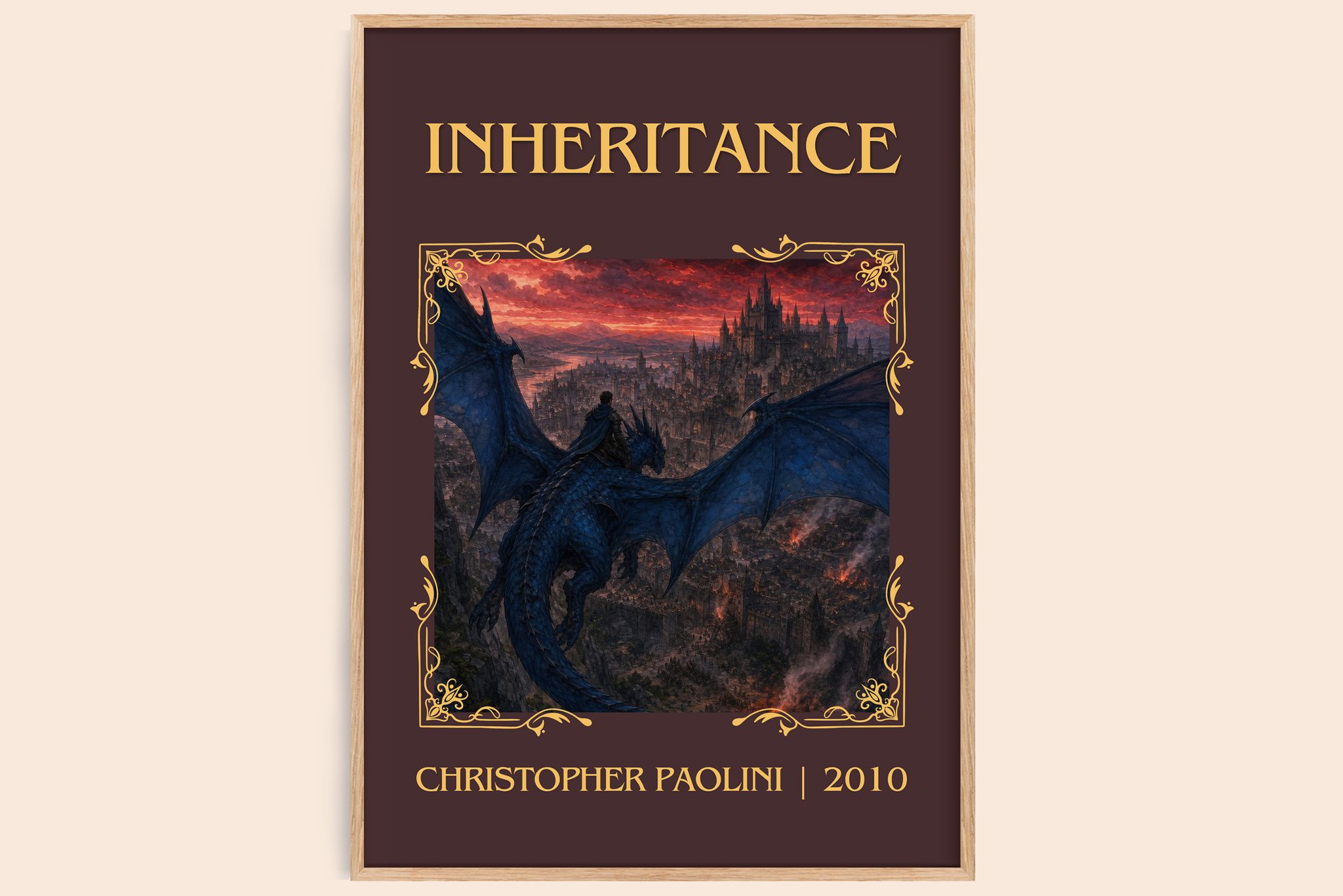 Inheritance Classic Book Art Print by Christopher Paolini