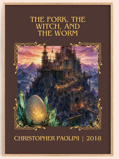 Fork, the Witch, and the Worm Classic Book Art Print by C. Paolini – book poster