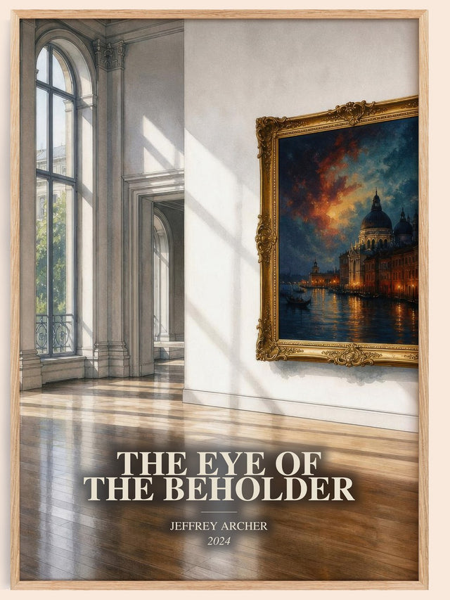 Eye Of The Beholder Book Watercolour Illustration by Jeffrey Archer