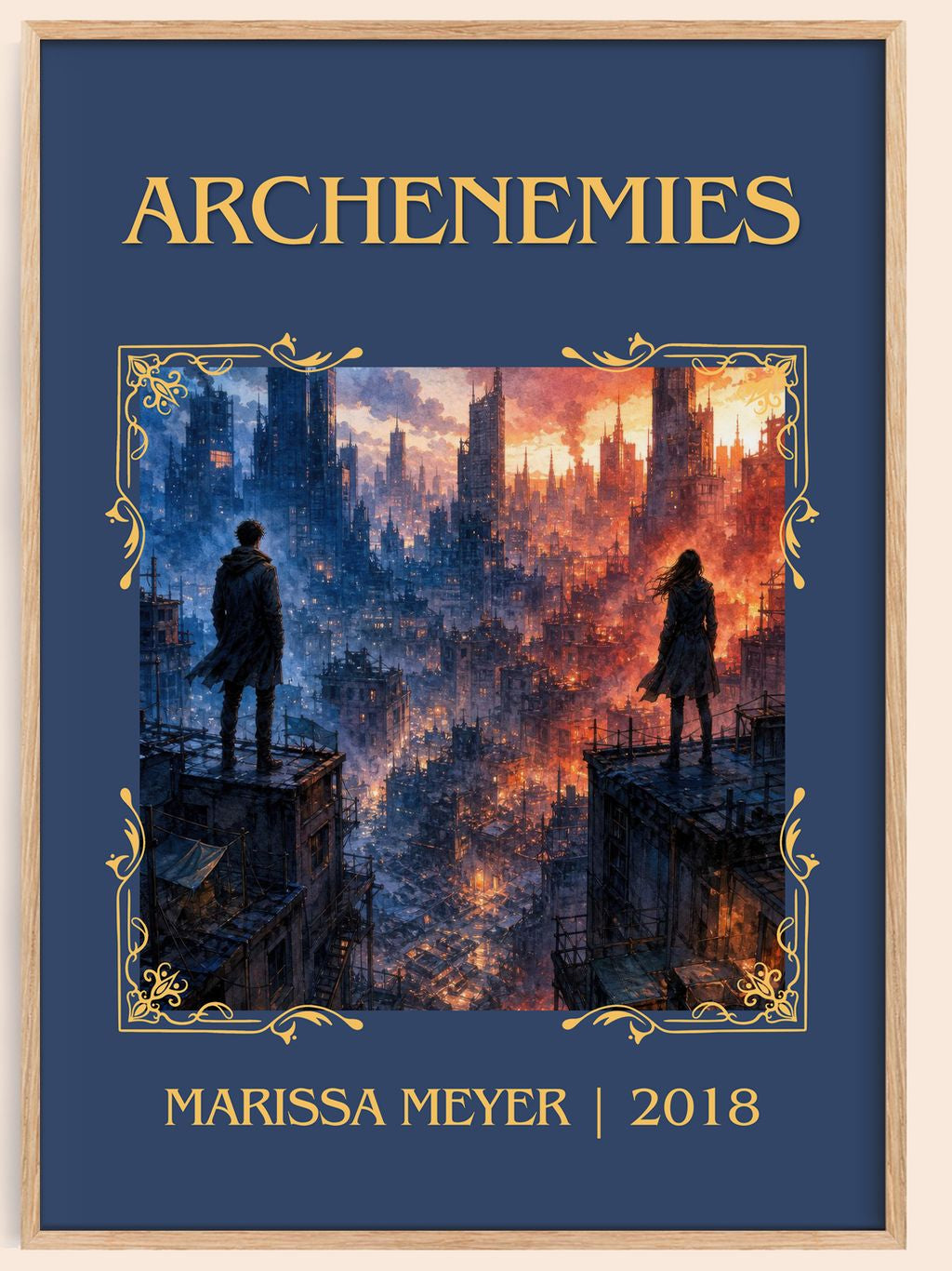 Archenemies Classic Book Art Print by Marissa Meyer – book poster