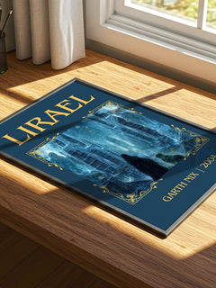 Lirael Classic Book Art Print by Garth Nix – print on a sunlit desk
