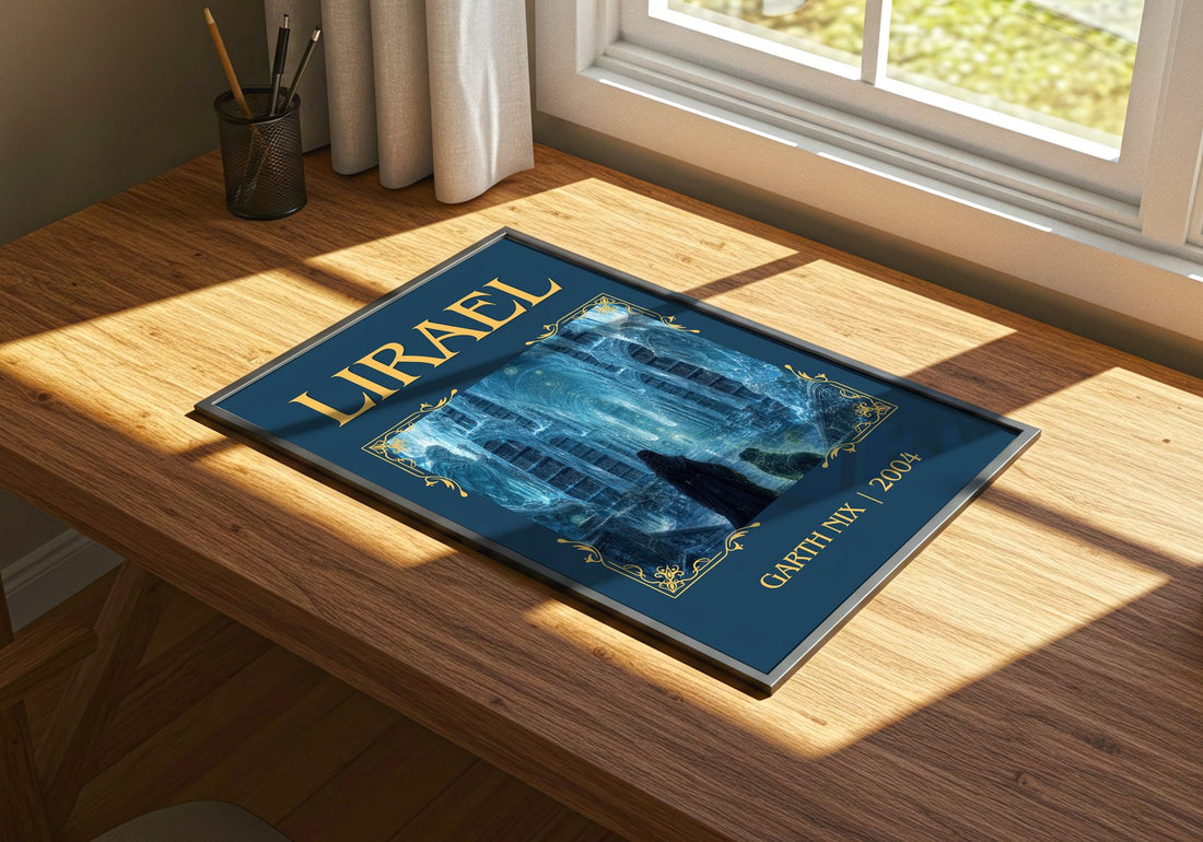 Lirael Classic Book Art Print by Garth Nix – print on a sunlit desk