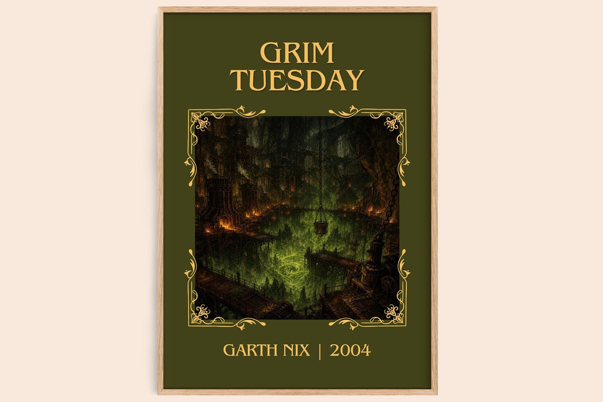 Grim Tuesday Classic Book Art Print by Garth Nix
